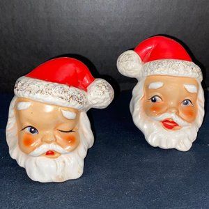 Vintage Santa Salt and Pepper Shakers Japan 1950s